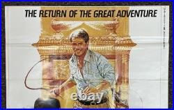 Vtg 1982 Indiana Jones 24x33 Raiders Lost Ark Foreign Japanese Movie Poster