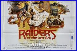 Vtg 1982 Indiana Jones 24x33 Raiders Lost Ark Foreign Japanese Movie Poster