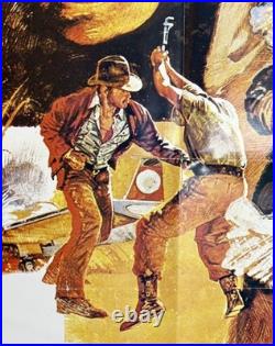 Vtg 1982 Indiana Jones 24x33 Raiders Lost Ark Foreign Japanese Movie Poster