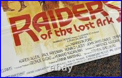 Vtg 1982 Indiana Jones 24x33 Raiders Lost Ark Foreign Japanese Movie Poster