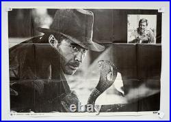 Vtg 1982 Indiana Jones 24x33 Raiders Lost Ark Foreign Japanese Movie Poster