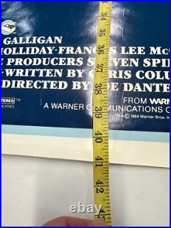 Vtg 1984 GREMLINS ORIGINAL GLOSSY MOVIE POSTER 27x41 WARNER BROTHERS Spielberg