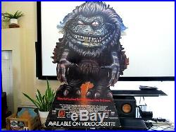 Vtg 1986 Critters Movie Video Store Release VHS Promo Counter Display Standee