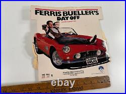 Vtg 1986 Ferris Bueller''s Day Off Diecut Story Display VHS Standee L@@K