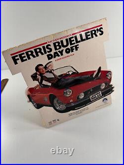 Vtg 1986 Ferris Bueller''s Day Off Diecut Story Display VHS Standee L@@K