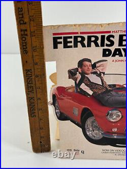 Vtg 1986 Ferris Bueller''s Day Off Diecut Story Display VHS Standee L@@K