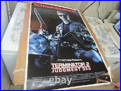 Vtg. 1991 Promotional Terminator 2 Judgement Day Poster