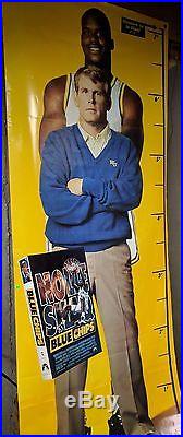 Vtg 90s Blue Chips Movie Life Size Shaquille O'Neal VHS Rental Poster Nick Nolte