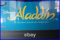 Vtg Aladdin Original Kiosk Movie Poster 27x40 Walt Disney Rare 1992 Shrink Wrap