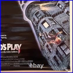 Vtg. CHILD'S PLAY 1988 Chucky Horror Original SS Movie Poster 27 x 40 NM
