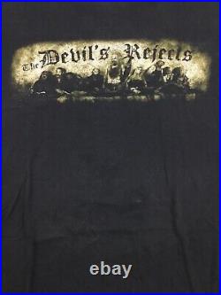 Vtg Devils Rejects T-Shirt Rob Zombie Movie Photo Poster Logo Graphic Tee 2XL