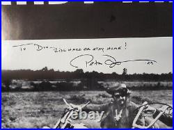 Vtg EASY RIDER Movie Poster SIGNED Autographed by PETER FONDA Captain America