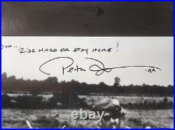 Vtg EASY RIDER Movie Poster SIGNED Autographed by PETER FONDA Captain America