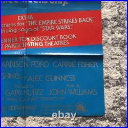 Vtg EXTREMELY RARE 1979 STAR WARS ORIGINAL Movie Poster It's Back! NOS