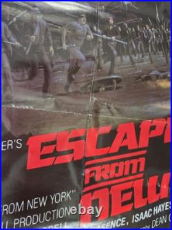 Vtg Escape From New York 1981 Original 27x41 Movie Poster Kurt Russell