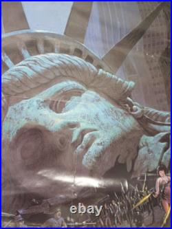 Vtg Escape From New York 1981 Original 27x41 Movie Poster Kurt Russell