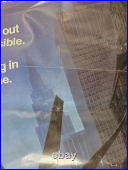 Vtg Escape From New York 1981 Original 27x41 Movie Poster Kurt Russell