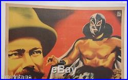 Vtg Mexican Movie Poster 1957 El Tesoro de Pancho Villa (Antonio R. Frausto)