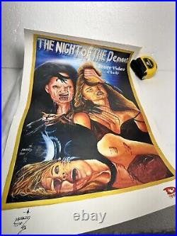 Vtg Night Of The Demons Movie Poster