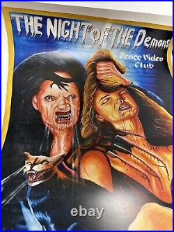 Vtg Night Of The Demons Movie Poster