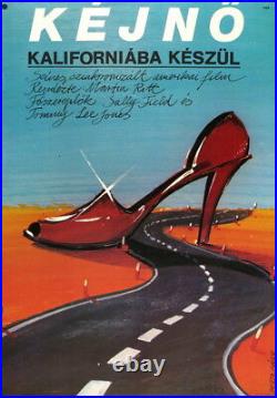 Vtg Orig. Movie Poster BACK ROADS USA Hungarian 1983 Field Tommy Lee Jones