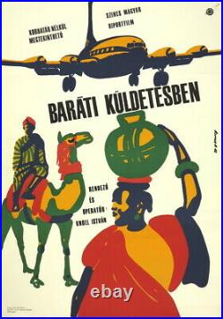 Vtg Orig. Movie Poster BARÁTI KÜLDETÉSBEN / ON A FRIEND MISSION Darvas Africa