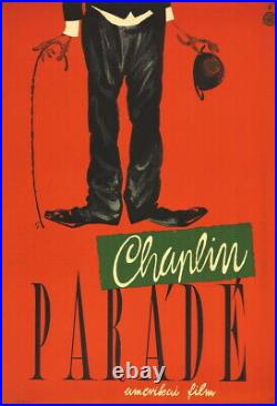 Vtg Orig. Movie Poster CHAPLIN PARÁDÉ / THE CHARLIE CHAPLIN FESTIVAL 1958