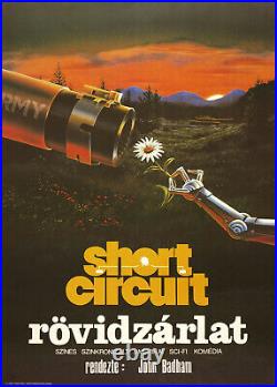 Vtg Orig. Movie Poster SHORT CIRCUIT Sheedy Guttenberg Badham sci-fi USA 1988