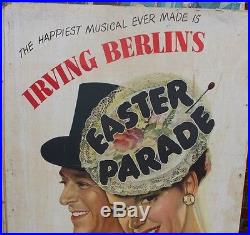 Vtg Original 1950 Irving Berlin Easter Parade 3 Sheet Movie Poster 41 X 61.5
