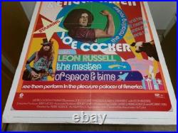 Vtg Original 1971 Mad Dogs & Englishmen Concert Movie Poster-Joe Cocker-27x40