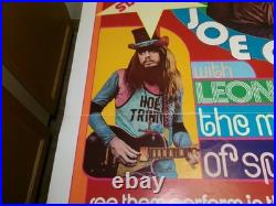 Vtg Original 1971 Mad Dogs & Englishmen Concert Movie Poster-Joe Cocker-27x40