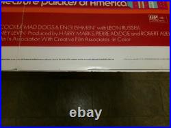 Vtg Original 1971 Mad Dogs & Englishmen Concert Movie Poster-Joe Cocker-27x40