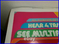 Vtg Original 1971 Mad Dogs & Englishmen Concert Movie Poster-Joe Cocker-27x40