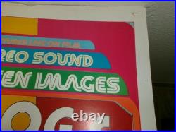 Vtg Original 1971 Mad Dogs & Englishmen Concert Movie Poster-Joe Cocker-27x40