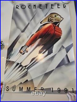 Vtg Original Rocketeer Movie Poster 1991 27x40 Rolled D/S Theatrical