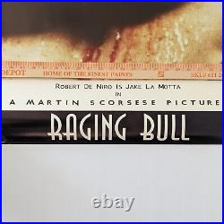 Vtg Raging Bull English Movie Poster 33 X 23.5 Rare Design Scorsese/Dinero