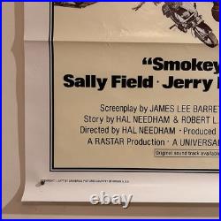 Vtg. SMOKEY AND THE BANDIT 1977 Original SS One Sheet Movie Poster 27 x 41 NM