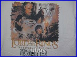 Vtg The Lord Of The Ring The Return Of The King Movie Poster Promo T Shirt L