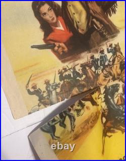 Vtg Tomahawk 1951 Western Litho Numbered One Sheet Movie Poster Rare 50s READ