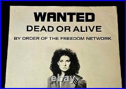 Vtg V the Visitors DIANA Poster WANTED Dead Or Alive The Enemy Visitor DIANA