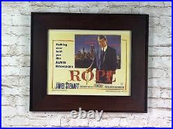 Vtg lot of 2 framed collectable movie posters Rope/Glen or Glenda 20''x 17'