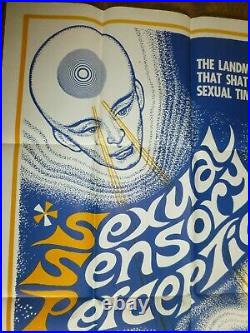 Vtg movie poster Sex of the future Sexual Sensory Perception Space Ovni original