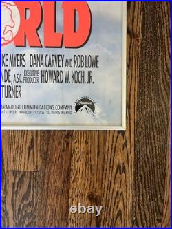 Wayne's Works Vintage Original 1992 Movie Poster with Frame 27x40