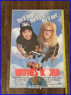 Wayne's Works Vintage Original 1992 Movie Poster with Frame 27x40