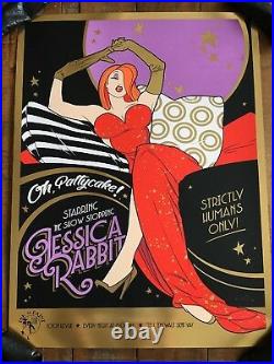 Who Framed Roger Rabbit 42/50 Sexy Movie Poster Art Print Jessica SDCC mondo vtg