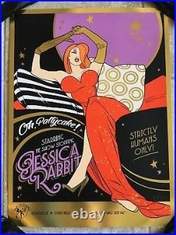Who Framed Roger Rabbit 42/50 Sexy Movie Poster Art Print Jessica SDCC mondo vtg