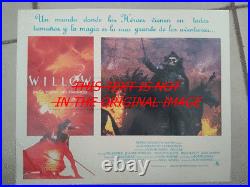 Willow 1988 Two Original Vintage Movie Lobby Posters In Spanish