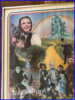 Wizard Of Oz Movie Poster Signed Numbered Ray Bolger Jack Haley MGM classic 1977