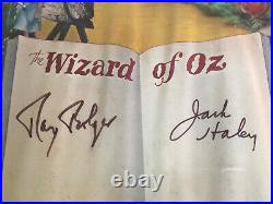 Wizard Of Oz Movie Poster Signed Numbered Ray Bolger Jack Haley MGM classic 1977