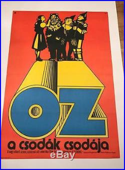 Wizard Of Oz Original Vintage Hungarian Movie Poster